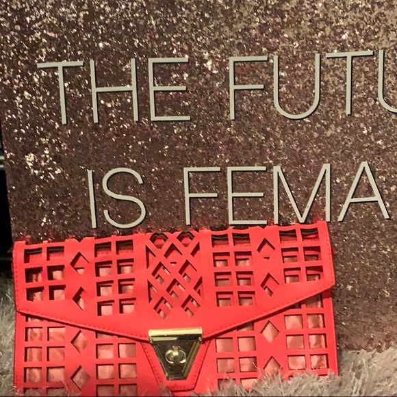 Clutch with a Pop of color - Picture 2 of 4